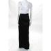Badgley Mischka Womens Skirt Size 12 Black Ruffle High Low Maxi New PS0055