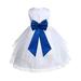 Ekidsbridal White Satin Shimmering Organza Formal Flower Girl Dresses Communion Dress Baptism Dress Holiday Dresses Toddler Girl Dresses Junior Bridesmaid Dress Special Occasion Dresses 4613T