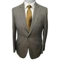 Men's Taupe Houndstooth Check Sport Coat