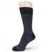 Men's Thick Winter Mid Calf Socks - Reinforced Heel & Toe, Navy / Heather Navy