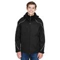 Men's Angle 3-in-1 Jacket with Bonded Fleece Liner - BLACK - XL