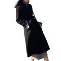 Women Artificial Woolen Coat Female Long Coat Autumn Winter Woolen Coat Warm And Windproof New