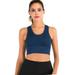 LELINTA Women's Seamless High Impact Support Sports Bra Seamless Mesh Racerback Sports Bra Workout Yoga Bra