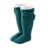 Baby Socks, Solid Color Cotton Socks Cute Breathable Long Tube Socks for Girls