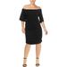 Lauren Ralph Lauren Womens Paelie Laser Cut Boatneck Casual Dress Black L