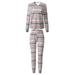 JANDELChildren Clothing Christmas Family Parent-child Suit Printing Home Service Cotton Soft Two-piece Pajamas, XL mom