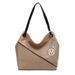 MKF Collection by Mia K. Camille Two Tone Vegan Leather Hobo Bag