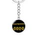 Dog Mom Gift Great Pyrenees Mama Circle Keychain Stainless Steel or 18k Gold