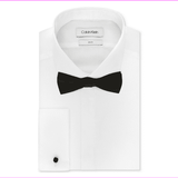 Calvin Klein Men's Slim-Fit Solid Dress Shirt and Pre-Tied Bow Tie Set 17 32/33