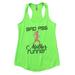 Funny Womens Flowy Tank Top â€œBad A** Mother Runner" Mother Tank Top Gift XX-Large, Neon Green