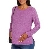 Maternity Microfleece Long Sleeve Crew Neck