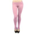 Vivian's Fashions Long Leggings - Cotton/Stirrup, Misses Size (Pink, XS)