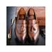 Avamo Mens Stylish Leather Shoes Classic Formal Business Casual Party Dress Shoes