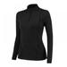 Promotion Clearance Women Workout Jacket Stand Collar Half Zip-up Front Yoga Workout Running Track Tops Slim Fit Solid Color Activewear Black XL