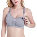 Newway Nursing Bra Breast, Feeding Maternity Wire free Bra Breastfeeding,Inlcuding Extenders & Clips,For Mother Feeding (S-XL)