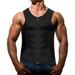 SLIMBELLE Men Men Sweat Neoprene Sauna Suit Workout Shirt Body Shaper Fitness Jacket Gym Top Clothes Shapewear