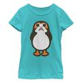 Girl's Star Wars The Last Jedi Porg Cartoon Graphic Tee