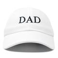 DALIX Men's Embroidered Dad Hat Soft Cotton Baseball Cap in White