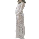 Multitrust Maternity Lace Dress Pregnant Photography Photo Props Fancy Women Dress Clothes