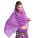 Lady Belly Dance Headwear Women's Chiffon Coins Scarf Headpiece dance costume