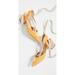 Schutz Feba Yellow Pointy Toe Jute-wrapped Tie-up Pumps Mary Gold (9.5, Mary Gold)