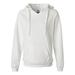 Ladies' Sydney Brushed V-Neck Hooded Sweatshirt - WHITE - L