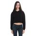 Crop Hoodie for Womens Crop Top Hoodie Black Crop Top Cropped Sweatshirt Black Tops for Women Black Hoodie Sweatshirt Womens Crop Tops Cropped Fleece Hoodie - LS12000