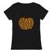 Tstars Womens Halloween Party Shirt Leopard Halloween Pumpkin Shirt Fall Top Day of the Dead Spooky Trick or Treat Funny Humor Gifts for Her Graphic T Shirt