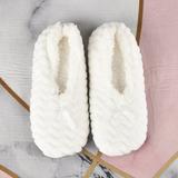 LUXUR 1/2Pair Women's Winter Warm Soft Slippers Ballerina Slip On House Slippers