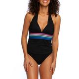 La Blanca BLACK Spectrum Halter Tankini Top, US 16