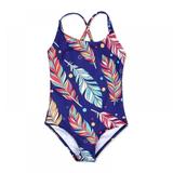 Acenx Mommy And Me Matching Swimsuit One Piece Floral Printed Bathing Suit Hollow Out Monokini Beach Wear