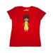 Inktastic African American Girl, Fashion Girl, Green Dress Adult Women's T-Shirt Female