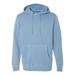 Independent Trading Co. Heavyweight Pigment-Dyed Hooded Sweatshirt PRM4500 Pigment Light Blue L