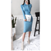 ZIYIXIN Women's Turtleneck Sweater Dress, Long Sleeve Solid Color Cable Knit Slim Fit Midi Dress