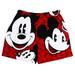 [P] Disney Mens All Over Mickey Mouse Boxers Large Red XL