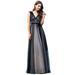 Ever-Pretty Floor-length Wedding Party Gowns 2020 Sepcial Occasion Dress 00614 Black US12