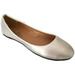 Shoes 18 Womens Ballerina Ballet Flat Shoes Solids & Leopards (10, Silver PU 8600)