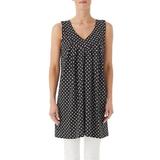 AmeriMark Women's Tunic Tank Top - Long Sleeveless Blouse with Scoop V-Neck