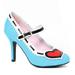 ellie shoes women's 406-alise maryjane pump, blue, 6 m us
