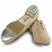 Sansha Women Tan 1" Heel "T-Mega" Lace-up Oxford Tap Shoes