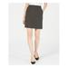 ANNE KLEIN Womens Black Geometric Mini A-Line Wear To Work Skirt Size 8