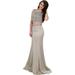 Mac Duggal Womens Prom Two Piece Crop Top Dress