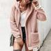 Deepwonder Womens Winter Warm Cotton Parka Coat Faux Fur Cardigan Jackets Loose Outerwear Hoodies