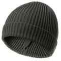 Unisex Knitted Hat, Warm Winter Hats Acrylic Beanie Cap Dark gray