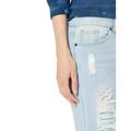 Cover Girl Cute Mid Rise Waisted Ripped Distressed Torn Skinny Juniors, Classic Denim, 5