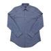 Van Heusen Mens Dark Blue Stripe Flex Stretch Long Sleeve Button-Up Shirt