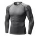Men's Fitness Sportwear Solid Compression Shirt Weight lifting Base Layer Breathable Quick Dry T Shirt