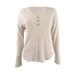 Hippie Rose Juniors' Henley Waffle Knit Top