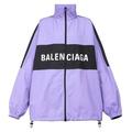 Balenciaga Ladies Purple Zip-up Cotton Jacket