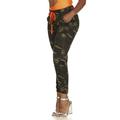 Classic Camo Skinny Jeans Joggers Drawstring Pants Womens Junior Size 1